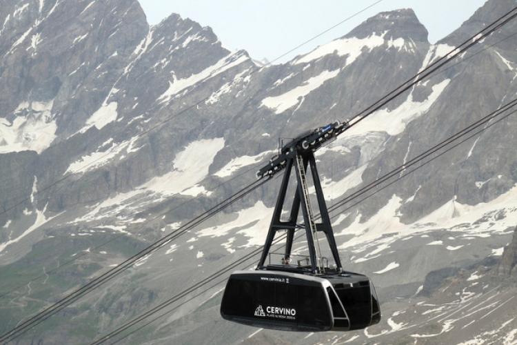  Technik in den Alpen, die Cervino-Seilbahn in den Westalpen